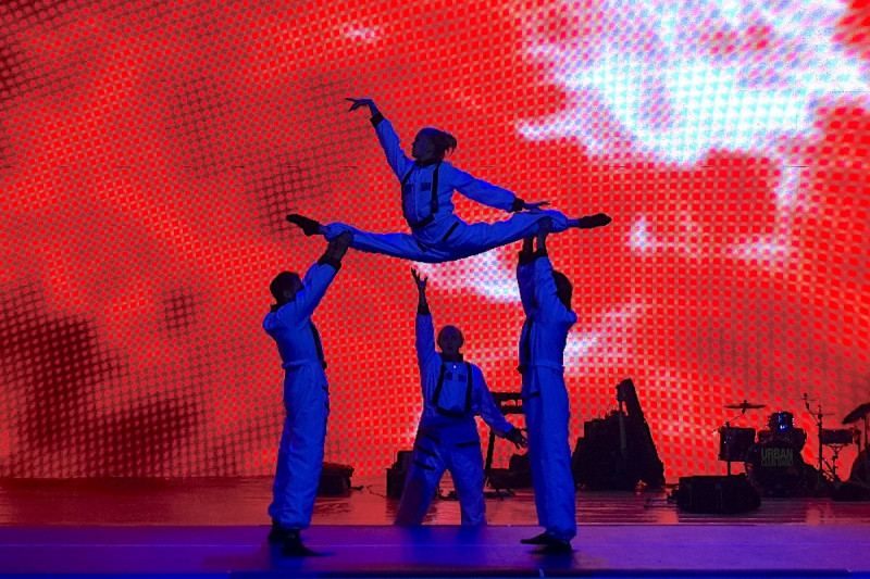 Novartis Markenshow Airtrack in München