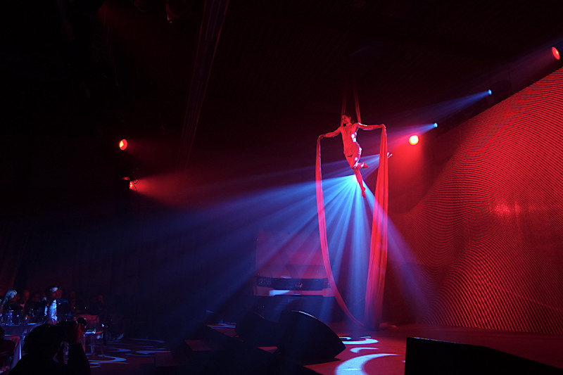 Seilartistik und Vertikaltuch Akrobaten buchen