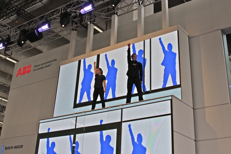 Messe Inszenierung mit Video Content