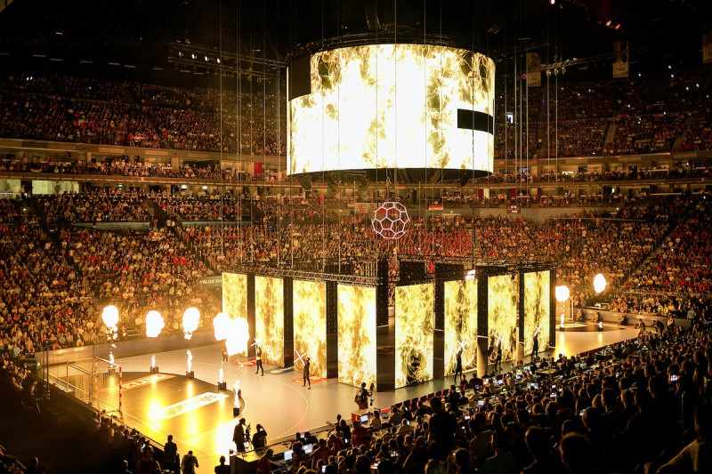 interaktive Video Mapping Opening Show