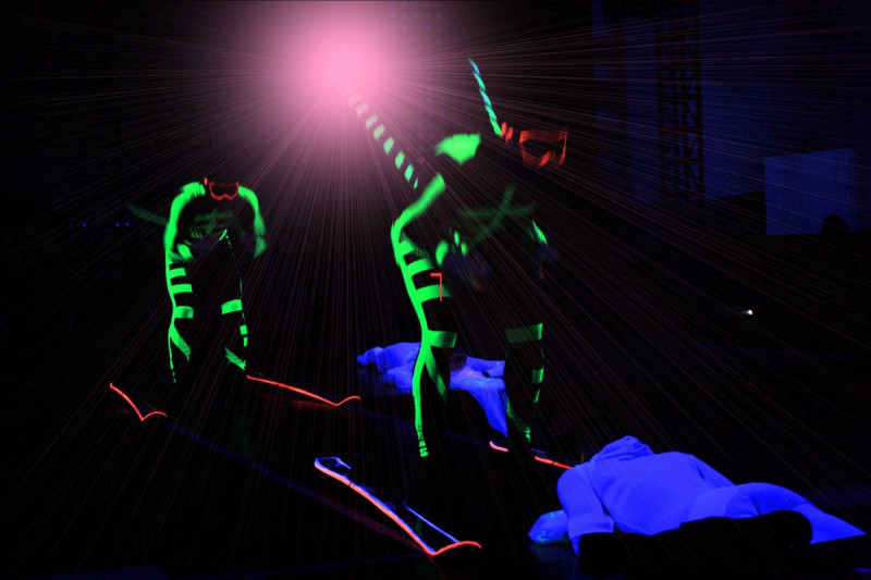 Winterthema Blacklight Show Kitzbühl
