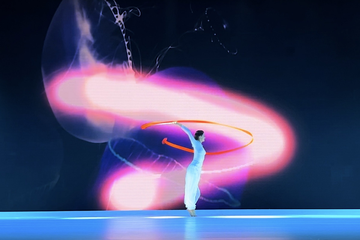 Gymnastik mit Video Animation