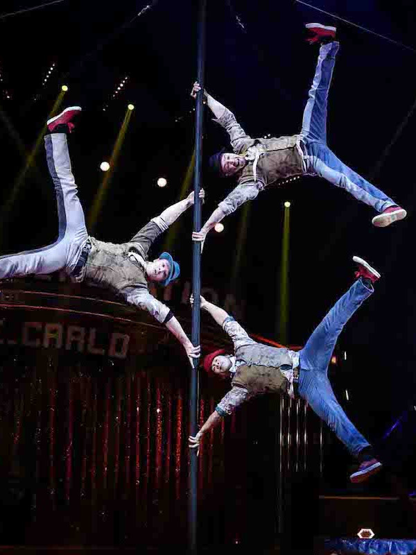 Chinese Pole Climbing Acrobatics