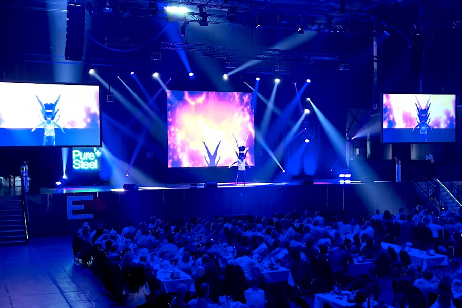 Bühnenshow auf Firmenevent