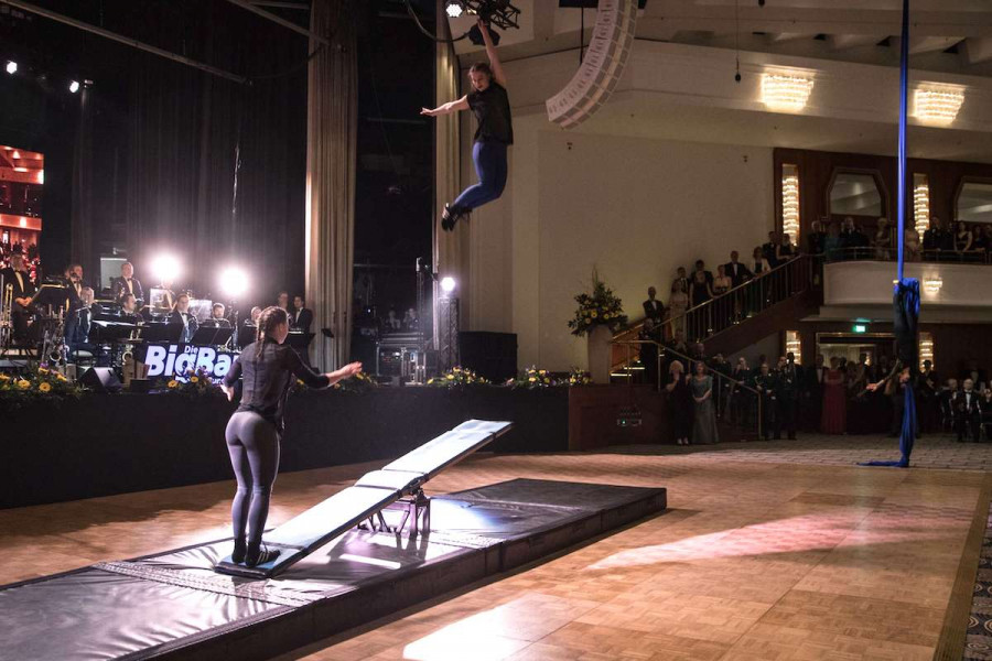 Schleuderbrett Artisten für Events