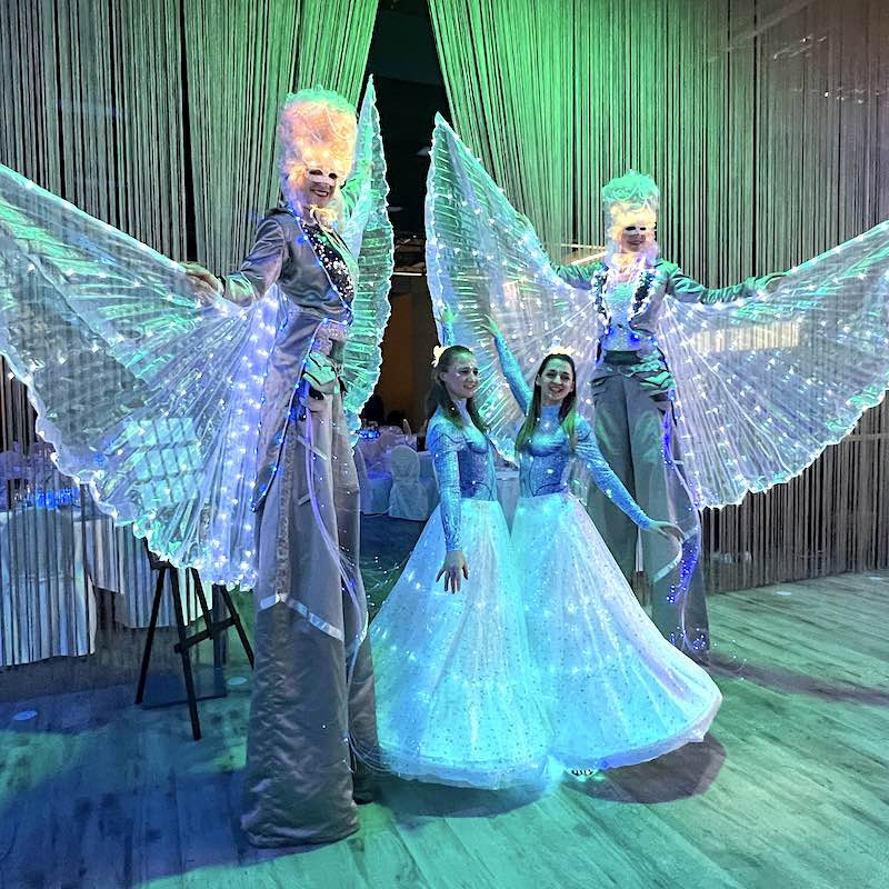 LED Stelzenläufer und Hoverboards